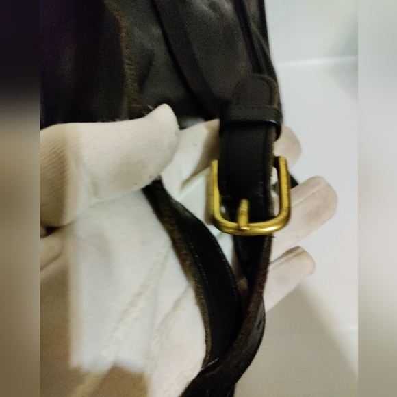 Vintage COACH Daypack Black Leather Drawstring Mini Backpack Bag 9960 US… - Picture 5 of 15